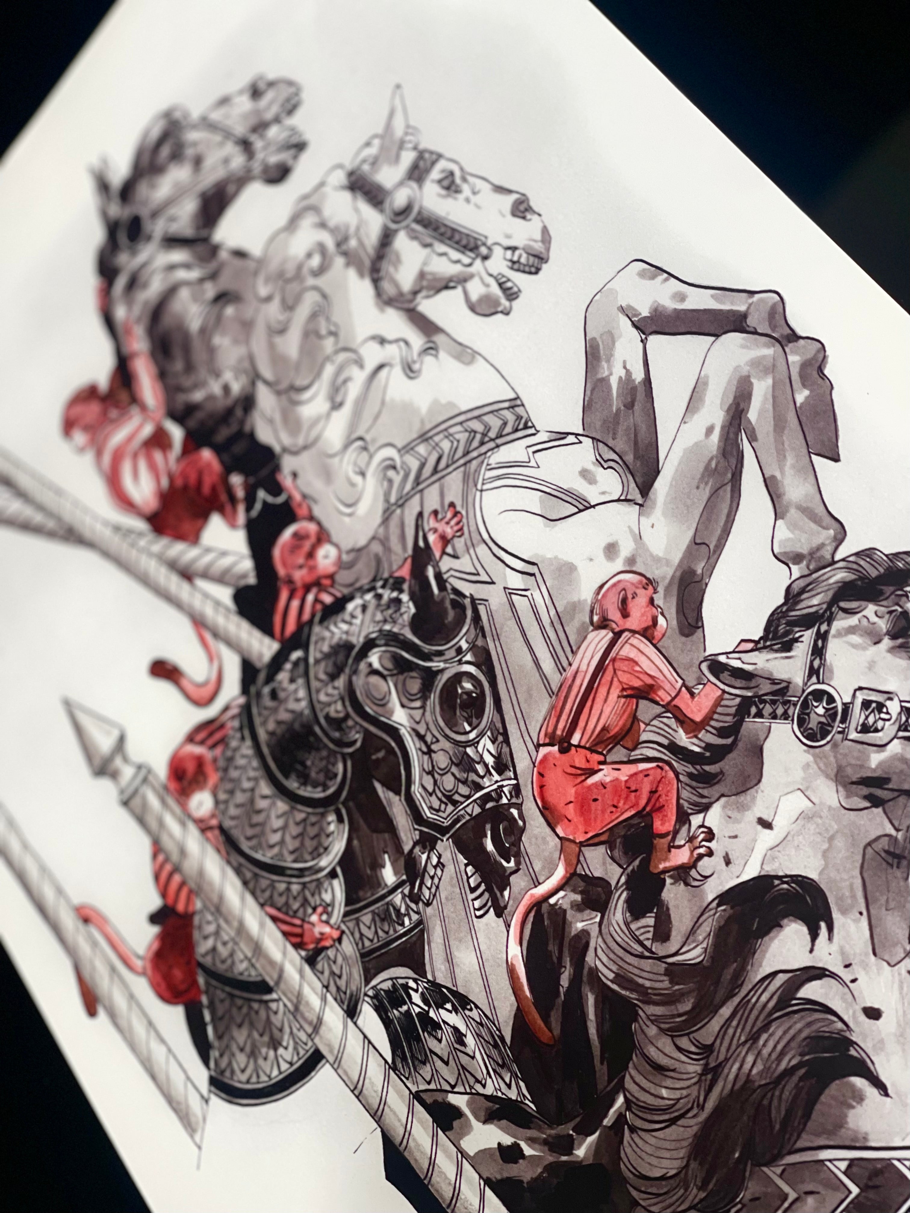 Cavalcade print